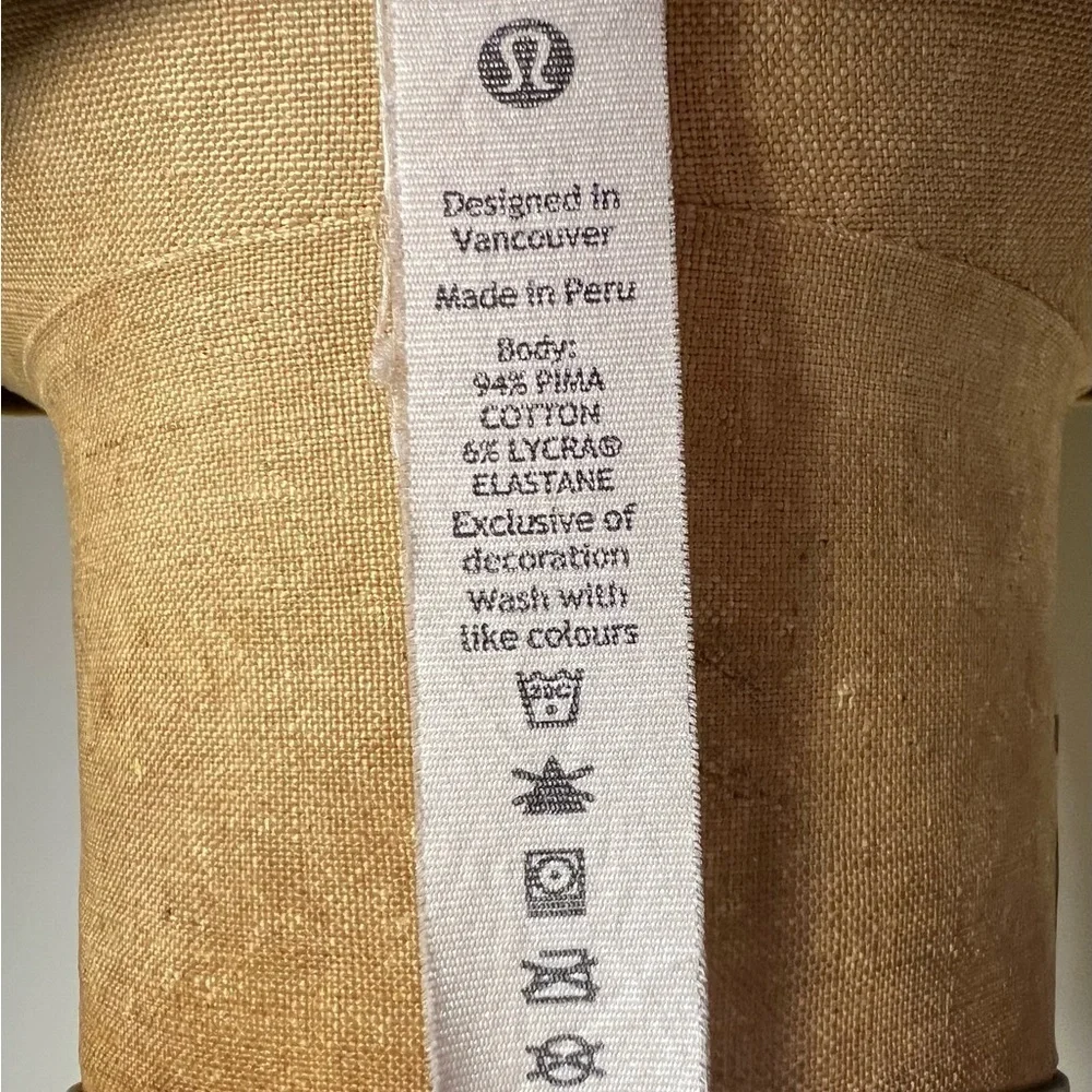 Lululemon mustard color short sleeve t-shirt size 6